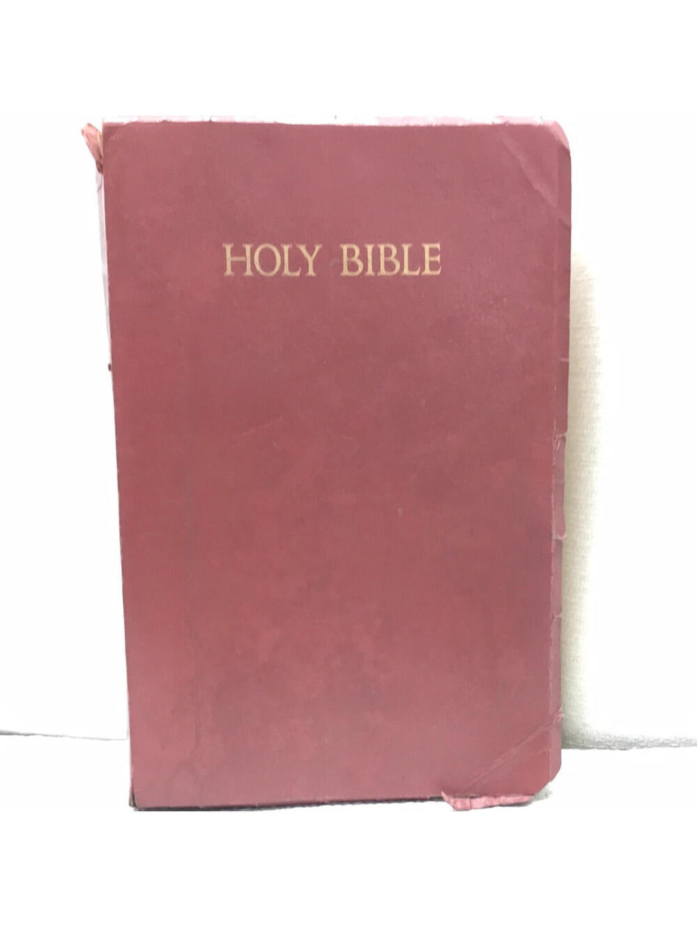 Vintage Holy Bible with Red Cover